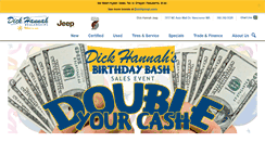 Desktop Screenshot of dickhannahjeep.com